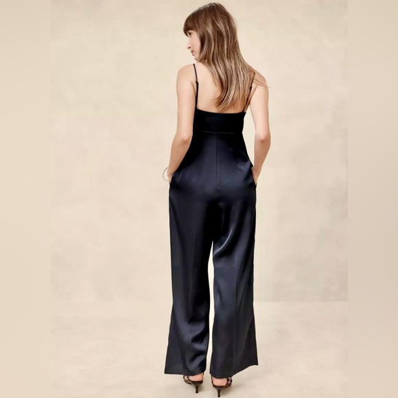 Banana Republic Strappy Satin Jumpsuit 0Petite - Picture 2 of 4